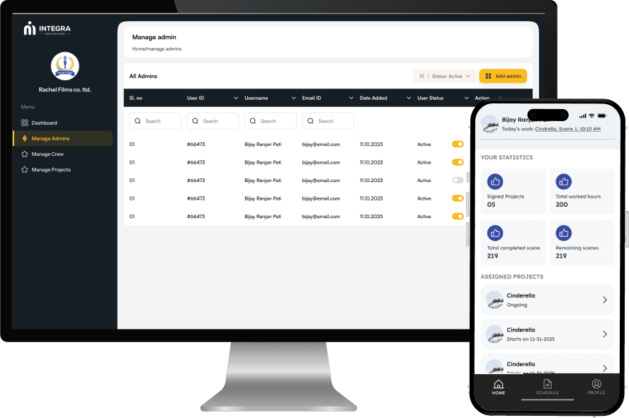 App mockups